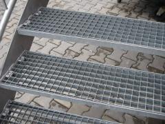 Фото 1 Стальная лестница типа ЛГВ с решетчатыми ступенями, г.Пермь 2023